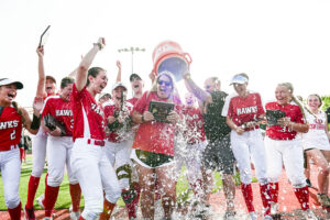 University softball claims 1st state title in program history, downing Washington in decisive game of championship series